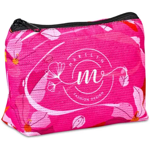 Hoppla Leanne Recycled PET Stitch-Bond Mini Toiletry Bag Side